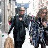 Amber Rose
shopping in SoHo with a friend while wearing Dr. Martens boots.