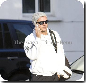 Gavin Rossdalereturning home from the gymLondon.