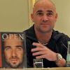 Andre Agassi promoting his autobiography