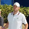 Tennis player Andy Roddick
competes in his 'Roddick Foundation' 9th annual tennis tournament for charity at Boca Pointe Country Club. Andy's foundation aids in the development of at-risk children and families, including those that have been abused and neglected.