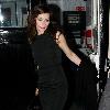 Anna Friel braves the cold as she leaves the Royal Haymarket Theatre wearing only a short black dress showing her bare arms and legs after her evening performance of Breakfast at Tiffany's.London. Anna Friel braves the cold as she leaves the Royal Haymarket Theatre wearing only a short black dress showing her bare arms and legs after her evening performance of Breakfast at Tiffany's.London.