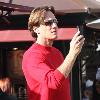Actor Kevin Sorbo
out christmas shopping at the Gap store.