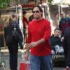 Actor Kevin Sorbo
out christmas shopping at the Gap store.