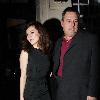 Anna Friel braves the cold as she leaves the Royal Haymarket Theatre wearing only a short black dress showing her bare arms and legs after her evening performance of Breakfast at Tiffany's.. Anna Friel braves the cold as she leaves the Royal Haymarket Theatre wearing only a short black dress showing her bare arms and legs after her evening performance of Breakfast at Tiffany's..