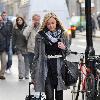 Fearne Cotton 
arriving at the BBC Radio 1 studios.