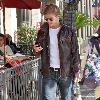 Derek Hough
 professional dancer shopping in Hollywood while carrying an Evian water bottle containing a green liquid.