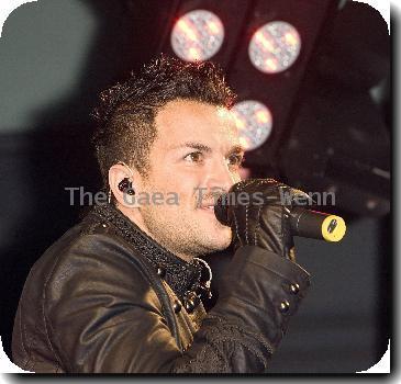 Peter Andre
performing live at a free concert, sponsored by Coca Cola, at Spitalfields Market..