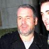 Chris Moyles and Patrick Kielty hugging
outside BBC NI buildings just after finishing Chris Moyles last show of the year 2009.