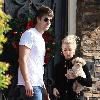 Ashley Tisdale
 goes shopping at Studio City with her boyfriend Scott Spear and her dog Maui.