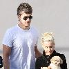 Ashley Tisdale
 goes shopping at Studio City with her boyfriend Scott Spear and her dog Maui.