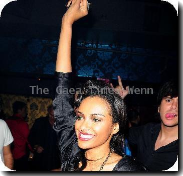 Katerina Graham hosts a party at Cameo nightclub with 15 of her twitter fans.