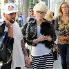 Kelly Osbourne 
goes shopping with a friend and her Pomeranian puppy..