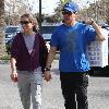 Robert Downey Jr. 
goes shopping at Cross Creek in Malibu, carrying a coffee..