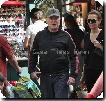 American actor Robert Duvall out shopping in Hollywood..