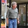 Harrison Ford grabs a coffee in Beverly Hills Los Angeles.