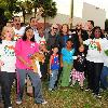 Rapper, PitBull real name Armando Christian P'rez (centre) at the City Miami Parks and Recreation and Community Organizations Annual Toy Give-A-Way at Charles Hadley Park.