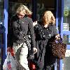 Renee Zellweger and Gloria Bradley 
doing last minute Christmas shopping at Jerry's Deli and Rite Aid in Venice..