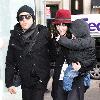 Pete Wentz and Ashlee Simpson 
Christmas shopping at F.A.O. Schwartz with their son Bronx Mowgli Wentz..