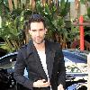 Adam Levine arriving at the Staples Center to watch an LA Lakers game.Los Angeles.