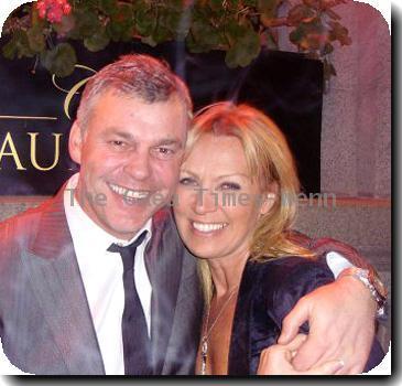 Darren Clarke and Alison Campbellat the Alison Campbell model agency Christmas party held at the Cafe Vaudeville.Belfast.