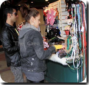 Lacey Schwimmer
goes shopping with her boyfriend in Hollywood.