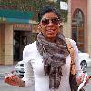 Actress/singer Natalie Cole
leaving a medical building after a doctor's visit. Cole had been suffering from Hepatitis C, but has been cured by treatment given before her kidney transplant in 2009.