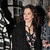 Anna Friel
 leaving the Royal Haymarket Theatre with a friend, wearing a black flower printed dress after her evening performance of 'Breakfast at Tiffany's'.