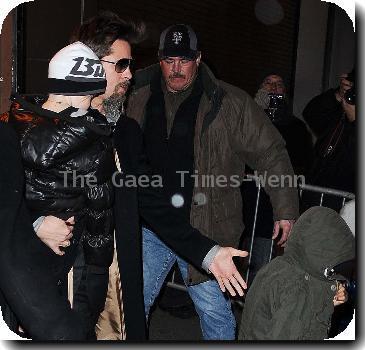 Angelina Jolie and son Maddox, leaving the Broadway showing of 'Mary Poppins.