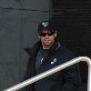 Hugh Jackman seen leaving a West Village building and gets in a waiting carNew York City.