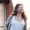 Rebecca Gayheart out shopping with friends while looking heavily pregnant. Los Angeles.