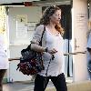 Rebecca Gayheart out shopping with friends while looking heavily pregnant. Los Angeles.