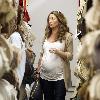 Rebecca Gayheart out shopping with friends while looking heavily pregnant. Los Angeles.