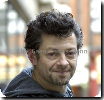 Andy Serkis who played Gollum in 'Lord Of The Rings' and Ian Dury in his new film 'Sex & Drugs & Rock & Roll' pictured outside the BBC Radio 2 studios. London.