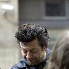 Andy Serkis who played Gollum in 'Lord Of The Rings' and Ian Dury in his new film 'Sex & Drugs & Rock & Roll' pictured outside the BBC Radio 2 studios. London.