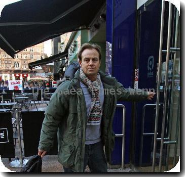 Jason Donovan 
arriving at the Heart FM studios in central London..