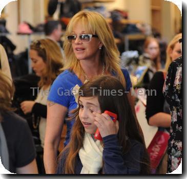 Melanie Griffith and her daughter Stella Griffithseen shopping in Beverly Hills.Los Angeles.