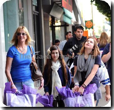 Melanie Griffith and her daughter Stella Griffithseen shopping in Beverly Hills.Los Angeles.
