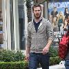 Luke Macfarlane
 does a spot of shopping in Hollywood.