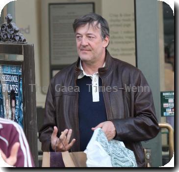 Stephen Fry
 out shopping in Hollywood..