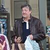 Stephen Fry
 out shopping in Hollywood..