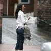 **Exclusive** Michelle Keegan outside Granada Studios without her hair and make-up done Manchester.