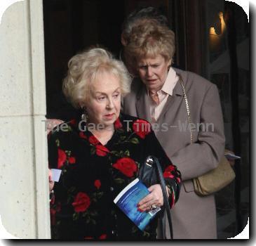 Actress Doris Roberts leaving a restaurant in Beverly HillsLos Angeles.