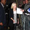 Elisha Cuthbert snubs autograph hunters as she arrives at Jimmy Kimmel Live Los Angeles.