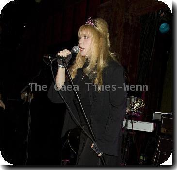 Bebe Buell performing in concert in the Hiro Ballroom at the Maritime HotelNew York City.