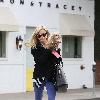 Ashley Tisdale leaving Byron & Tracey salon with her dog Maui.