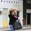 Ashley Tisdale leaving Byron & Tracey salon with her dog Maui.