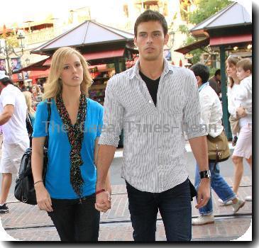 Adam Gregory takes his girlfriend to the movie theater in Hollywood. Los Angeles, California.