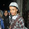 JLS singer Aston Merrygold was mobbed by dozens of female fans as he left the BBC Radio One studios after co-presenting wBBC Switch with Nick Grimshaw.