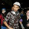 JLS singer Aston Merrygold was mobbed by dozens of female fans as he left the BBC Radio One studios after co-presenting wBBC Switch with Nick Grimshaw.