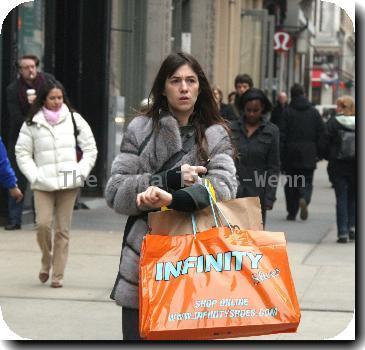 Charlotte Gainsbourg 
out shopping in Soho.